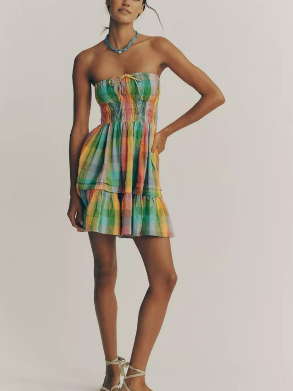 NWT Anthropologie Somerset Strapless Mini Dress 100% Cotton Size XS